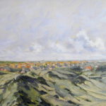 Langeoog - Das Dorf von der Seenotbeobachtungsstelle aus gesehen