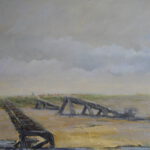 Spiekeroog, ehemaliger Anleger mit Eisbrecher